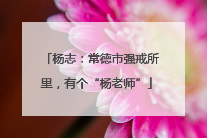 杨志：常德市强戒所里，有个“杨老师”