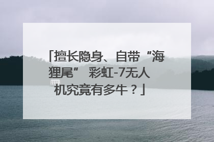 擅长隐身、自带“海狸尾” 彩虹-7无人机究竟有多牛？