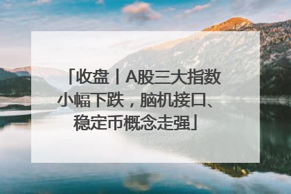 收盘丨A股三大指数小幅下跌，脑机接口、稳定币概念走强