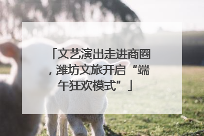 文艺演出走进商圈，潍坊文旅开启“端午狂欢模式”