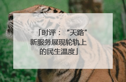 时评：“天路”新服务展现轮轨上的民生温度
