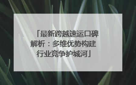 最新跨越速运口碑解析：多维优势构建行业竞争护城河