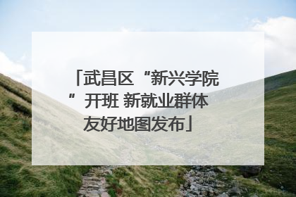 武昌区“新兴学院”开班 新就业群体友好地图发布