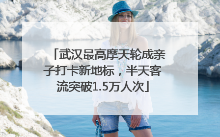 武汉最高摩天轮成亲子打卡新地标，半天客流突破1.5万人次