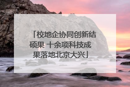 校地企协同创新结硕果 十余项科技成果落地北京大兴