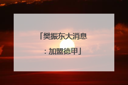 樊振东大消息：加盟德甲
