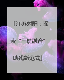 江苏射阳：探索“三链融合”助残新范式