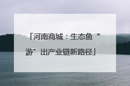 河南商城：生态鱼“游”出产业链新路径