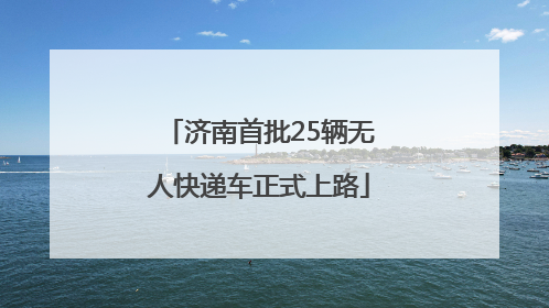 济南首批25辆无人快递车正式上路