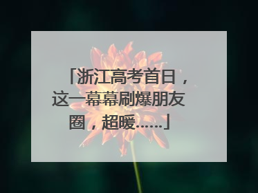 浙江高考首日，这一幕幕刷爆朋友圈，超暖……