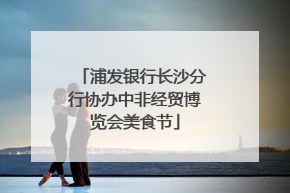 浦发银行长沙分行协办中非经贸博览会美食节