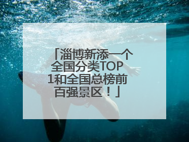 淄博新添一个全国分类TOP1和全国总榜前百强景区！