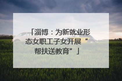 淄博：为新就业形态女职工子女开展“帮扶送教育”