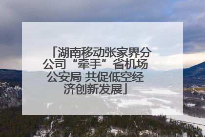 湖南移动张家界分公司“牵手”省机场公安局 共促低空经济创新发展