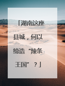 湖南这座县城，何以缔造“辣条王国”？
