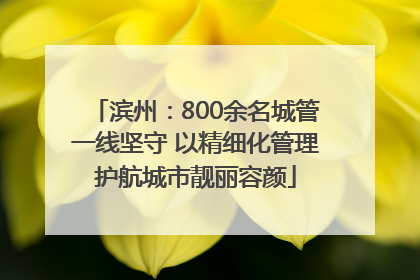 滨州：800余名城管一线坚守 以精细化管理护航城市靓丽容颜
