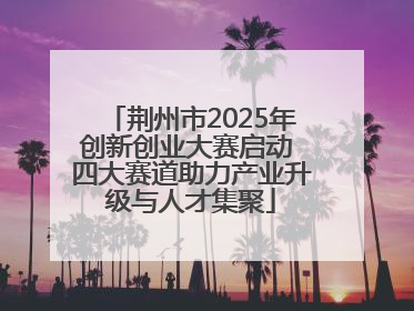 荆州市2025年创新创业大赛启动 四大赛道助力产业升级与人才集聚
