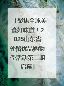 聚焦全球美食好味道！2025山东省外贸优品购物季活动第二期启幕