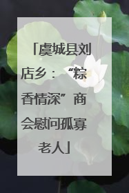 虞城县刘店乡：“粽香情深”商会慰问孤寡老人