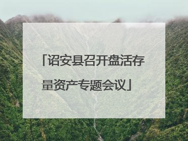 诏安县召开盘活存量资产专题会议