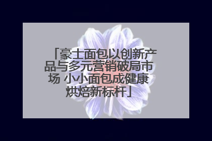 豪士面包以创新产品与多元营销破局市场 小小面包成健康烘焙新标杆