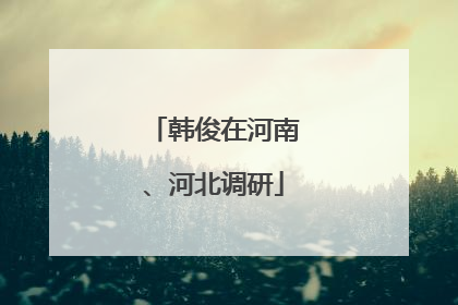 韩俊在河南、河北调研