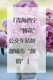 青海西宁：“簪花”公交车站扮靓城市“颜值”