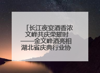 长江夜宴酒香浓 文峰共庆荣耀时——金文峰酒亮相湖北省庆典行业协会十周年盛典