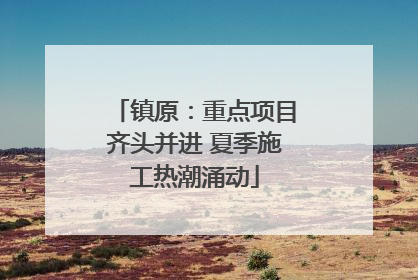 镇原：重点项目齐头并进 夏季施工热潮涌动