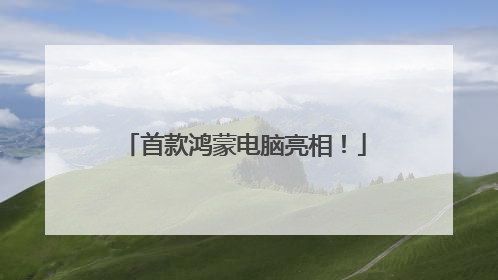 首款鸿蒙电脑亮相！