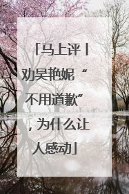 马上评丨劝吴艳妮“不用道歉”，为什么让人感动