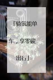 骑氢能单车，享零碳出行