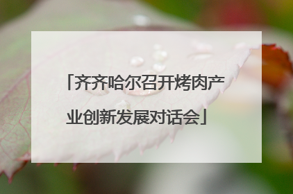 齐齐哈尔召开烤肉产业创新发展对话会