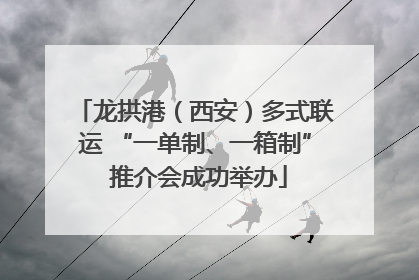 龙拱港（西安）多式联运 “一单制、一箱制” 推介会成功举办
