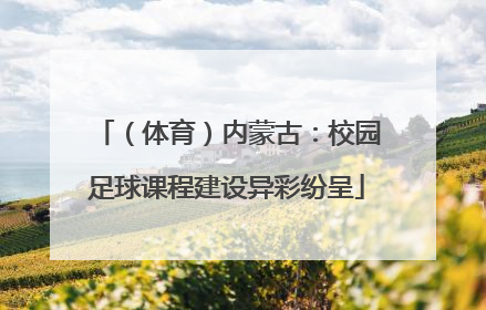 （体育）内蒙古：校园足球课程建设异彩纷呈