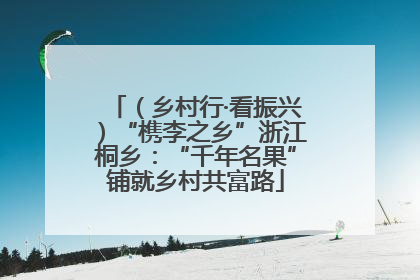 （乡村行·看振兴）“槜李之乡”浙江桐乡：“千年名果”铺就乡村共富路