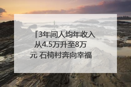 3年间人均年收入从4.5万升至8万元 石椅村奔向幸福好样子｜牵挂的村