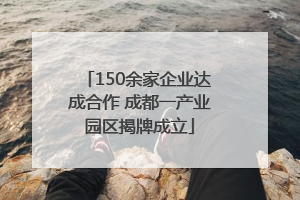 150余家企业达成合作 成都一产业园区揭牌成立