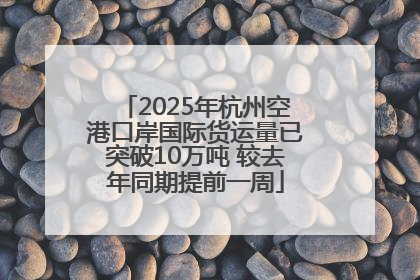 2025年杭州空港口岸国际货运量已突破10万吨 较去年同期提前一周