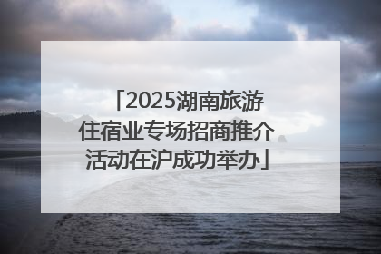 2025湖南旅游住宿业专场招商推介活动在沪成功举办