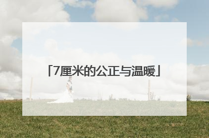 7厘米的公正与温暖