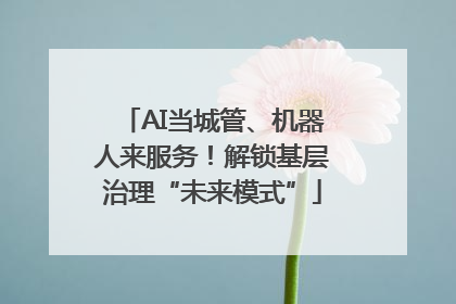 AI当城管、机器人来服务！解锁基层治理“未来模式”