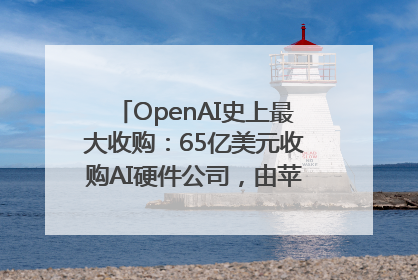 OpenAI史上最大收购：65亿美元收购AI硬件公司，由苹果前设计总监创办